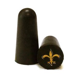 NFL Ear Plugs - New Orleans Saints Foam Ear Plugs with NFL Team Colors and Imprints (NRR 32) (6 Pairs)