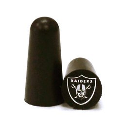 NFL Ear Plugs - Oakland Raiders Foam Ear Plugs with NFL Team Colors and Imprints (NRR 32) (6 Pairs)