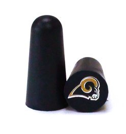 NFL Ear Plugs - St. Louis Rams Foam Ear Plugs with NFL Team Colors and Imprints (6 Pairs)