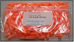 Super 31 Ear Plugs (NRR 31) (Bag of 150 Unwrapped Pairs)