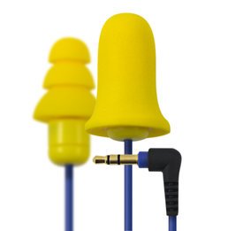 Plugfones Contractor VL Earplugs with Music and Volume Limiting