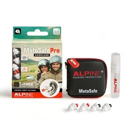 Alpine MotoSafe Pro Motorcycle Ear Plugs (2 Different Pairs - SNR 17/20)