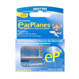 Cirrus EarPlanes ep2 Ear Plugs for Flying (NRR 20)