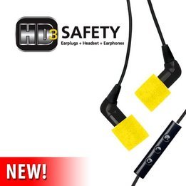 Etymotic HD-3 Safety Earplugs + Headset + Earphones (NRR 27)