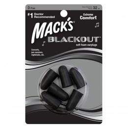 Mack's Blackout Foam Ear Plugs (NRR 32) (3 Pairs)