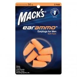 Mack's EarAmmo Foam Ear Plugs for Men (NRR 30) (3 Pairs)