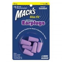 Mack's Slim Fit Smaller Soft Foam Ear Plugs (NRR 29) (3 Pairs)