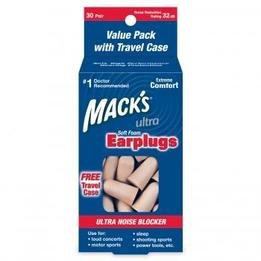Mack's Ultra Soft Foam Ear Plugs (NRR 32) (30 Pairs w/ Carry Case)