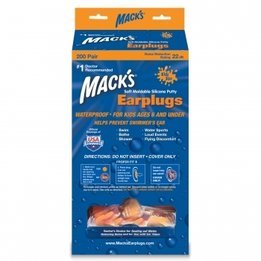 Mack's Kid Size Moldable Soft Silicone Ear Plugs (NRR 22) (200 Pairs)