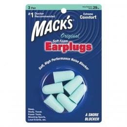 Mack's Original Soft Foam Ear Plugs (NRR 32) (3 Pairs)