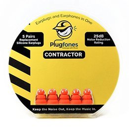 PlugFones Triple Flange Silicone Replacement Tips (5 pairs)