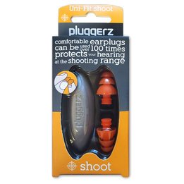 Pluggerz Shoot All-Fit Reusable Earplugs (NRR 26.2-32.7)