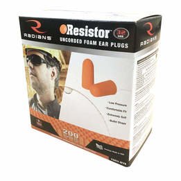 Radians Resistor 32 FP70 UF Foam Ear Plugs (NRR 32) (Case of 2000 Pairs)