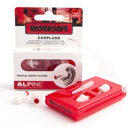 Alpine WorkSafe Reusable Work and Hobby Ear Plugs (NRR 16)