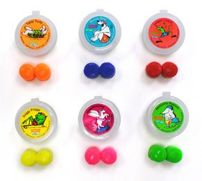 Putty Buddies FLOATING Colorful Soft Moldable Silicone Swimming Ear Plugs for Kids (1 Pair with Case)