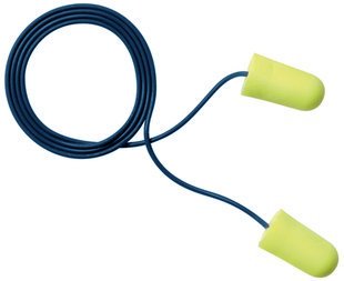 E-A-Rsoft Yellow Neons Metal Detectable Corded Foam Ear Plugs (NRR 33) (Box of 200 Pairs)