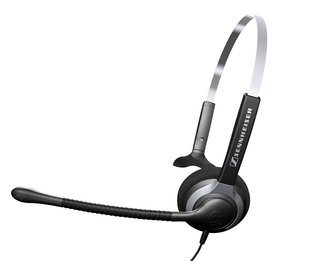 Sennheiser Telephone Headset Model SH-230 Monoaural Over the Head With Flexible Boom Omni-Directional Mic