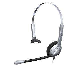 Sennheiser Telephone Headset Model SH-330 Monoaural Over the Head With Flexible Boom Noise Cancelling Mic
