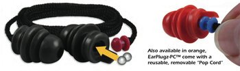 E.A.R. Inc. Ear Plugz-PC Reusable Metal Detectable Ear Plugs (Box of 50 Pairs, Each w/Removable Cord and Case)