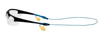 3M Nitrous Protective Eyewear, 11803-00000-20 Corded Control System, I/O Mirror Lens (Glasses + One Pair UltraFit Corded Ear Plugs)