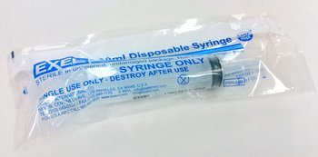 Plastic Tipped Syringe for Making Custom Ear Plugs