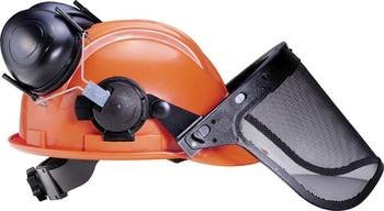 Tasco Woodsman Forestry System: Integrated Hard Hat, Ear Muffs and Wire Mesh Face Shield (NRR 24)
