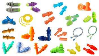 Reusable Industrial Ear Plug Trial Pack (17 Assorted Pairs)