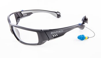 ReadyMax SoundShield Pro Series Safety Glasses with Ear Plugs - PermaPlug™ (NRR 27)