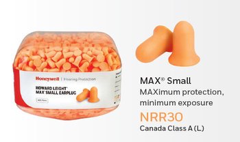 Howard Leight HL400-MAXS-REFILL MAX Small Refill Canister (NRR 30) (Case of 2 Canisters, each with 400 Pairs)