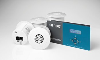 QT-100™ Control Module for up to 120 emitters (Includes Integrated External Audio Input for Background Music or Paging)