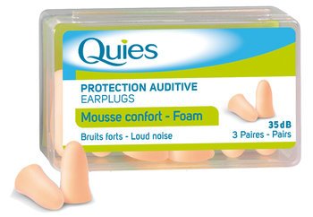 Quies Soft Foam Earplugs (3 Pairs)