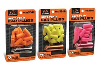 Walker's Game Ear 7 Pairs Foam Ear Plugs with Aluminum Carry Canister (NRR 32)