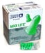 Howard Leight by Honeywell Maximum Lite UF Foam Ear Plugs (NRR 30) (Box of 50 Vending Packs, Each Containing 5 Pairs)