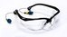 PlugsSafety® Anti-Fog Safety Eyewear with Hearing Protection - PermaPlug™ (NRR 27)