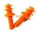 Tasco Tri-Fit Triple Flange Reusable Ear Plugs in Poly Bag (NRR 25)