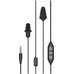 Plugfones PGP-UY, PGP-BB, PGP-UC Guardian Plus Earplug-Earphone Hybrids for High-Noise Environments with In-Line Mic (NRR 26)