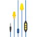 Plugfones PGP-UY, PGP-BB, PGP-UC Guardian Plus Earplug-Earphone Hybrids for High-Noise Environments with In-Line Mic (NRR 26)