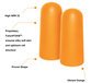 Hearos Supreme Protection Series 7025 UF Foam Ear Plugs - Large Size - CORDED (NRR 33) (Box of 100 Pairs)